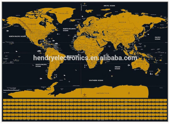 Carte du Monde à Gratter
